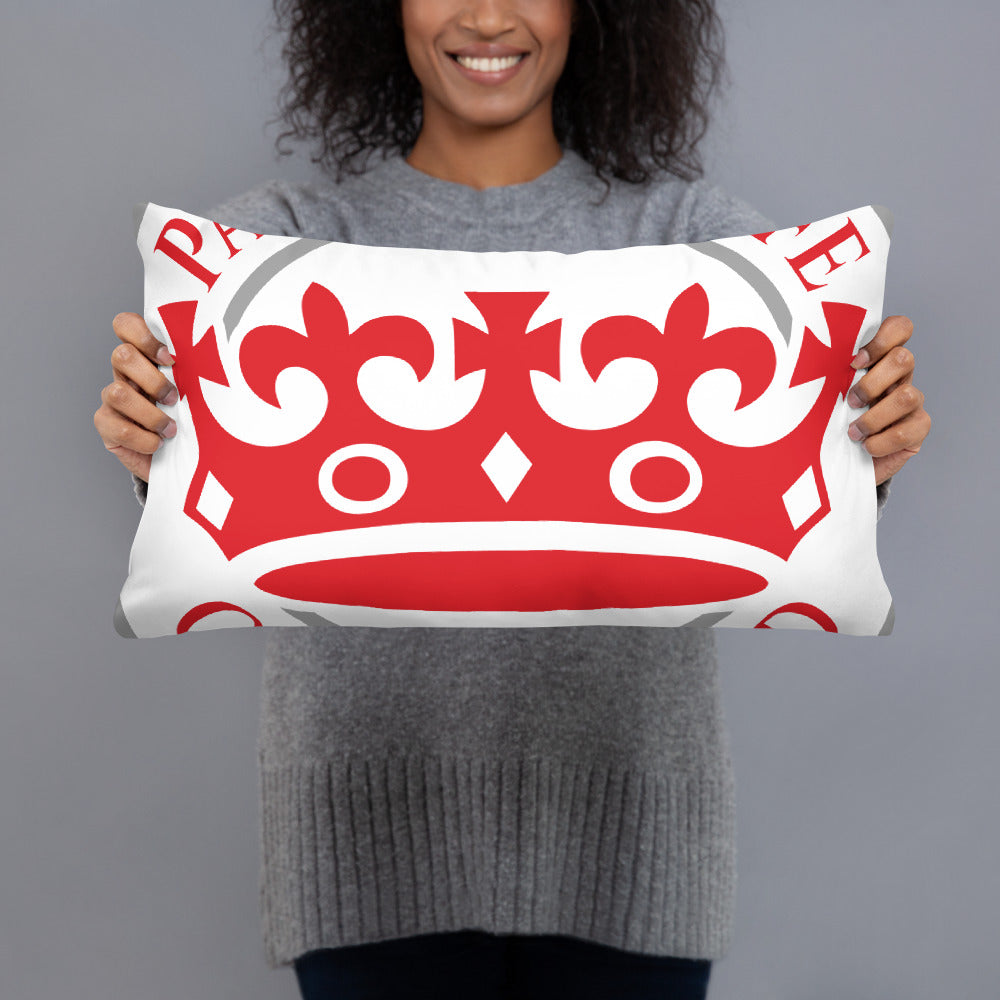 Red and White Pageant Life Certified Basic Pillow
