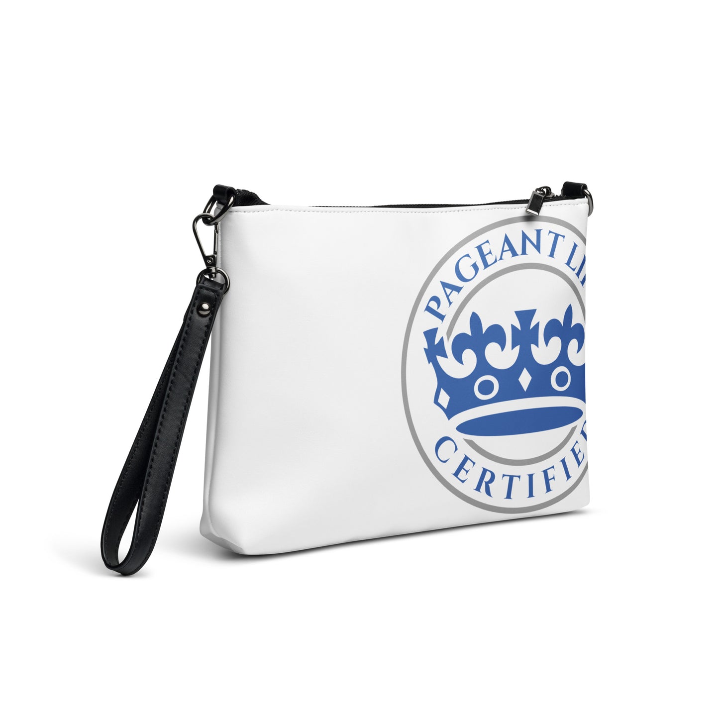 Blue Silver and White Pageant Life Certified Crossbody bag