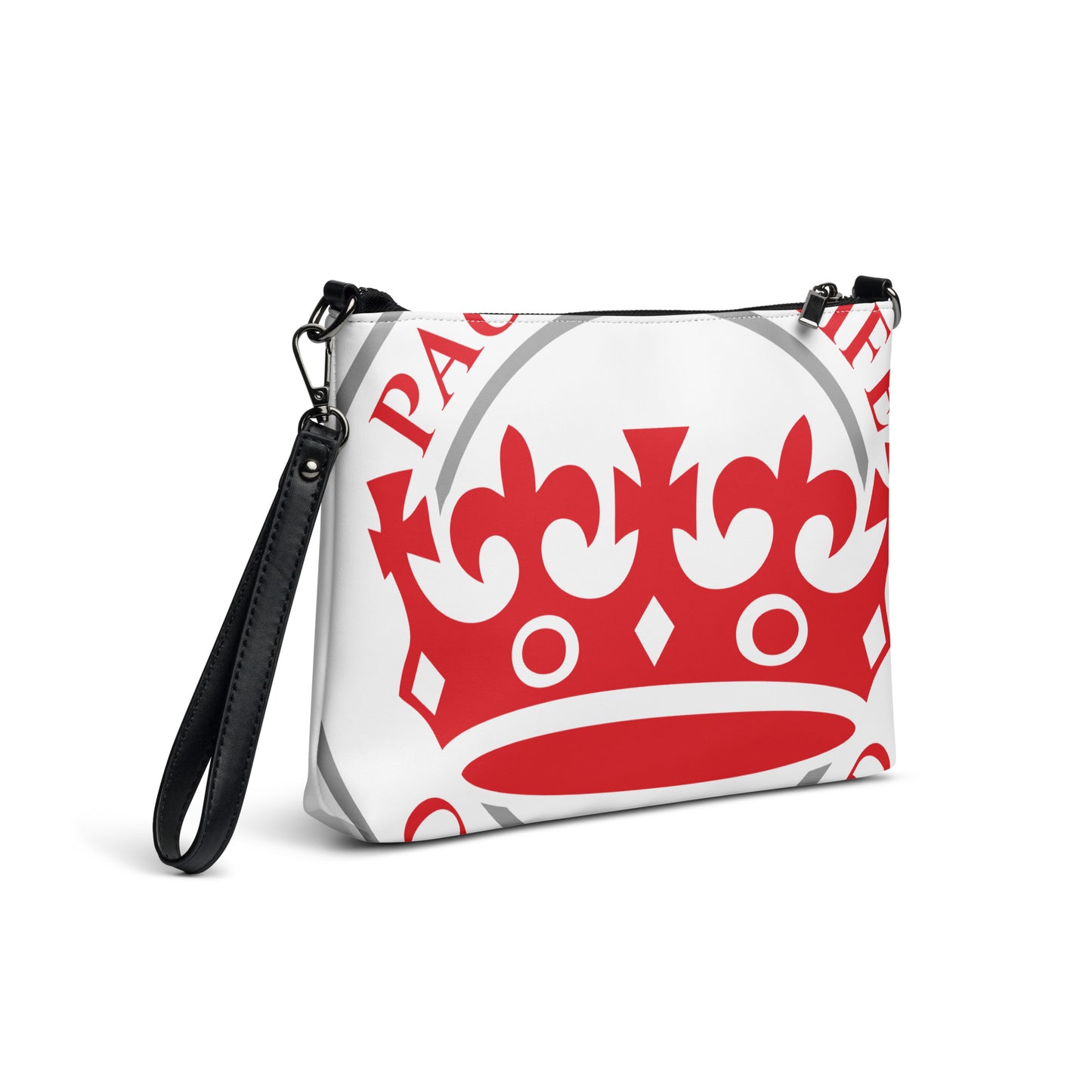 Red Silver and White Pageant Life Certified Crossbody bag