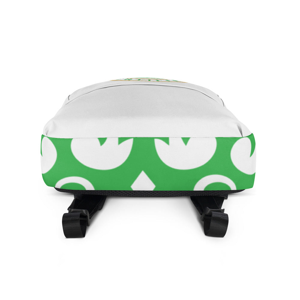 Green and White Pageant Life Certified Backpack