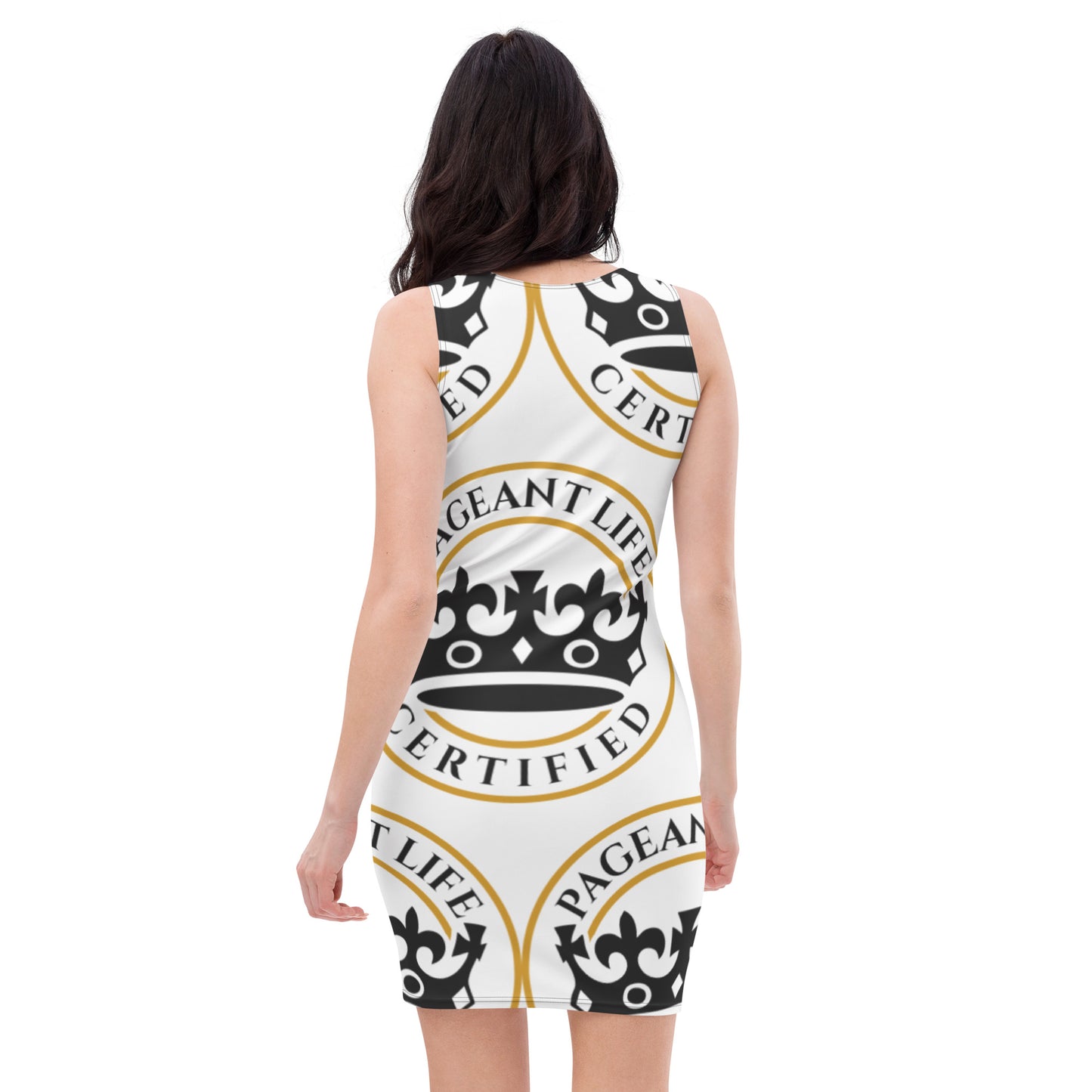 Black and Gold/White Pageant Life Certified Dress