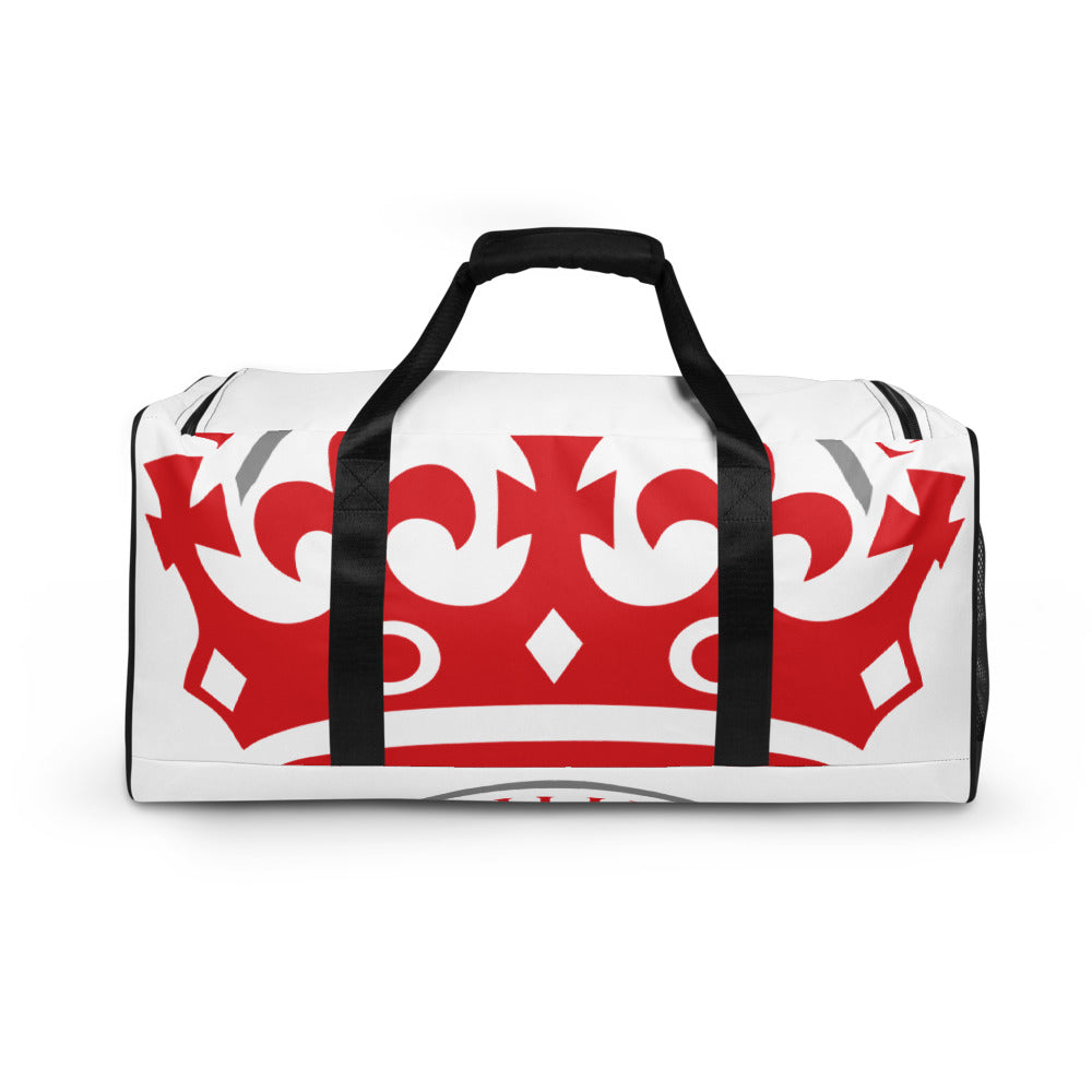 Red and White Pageant Life Certified Duffle bag