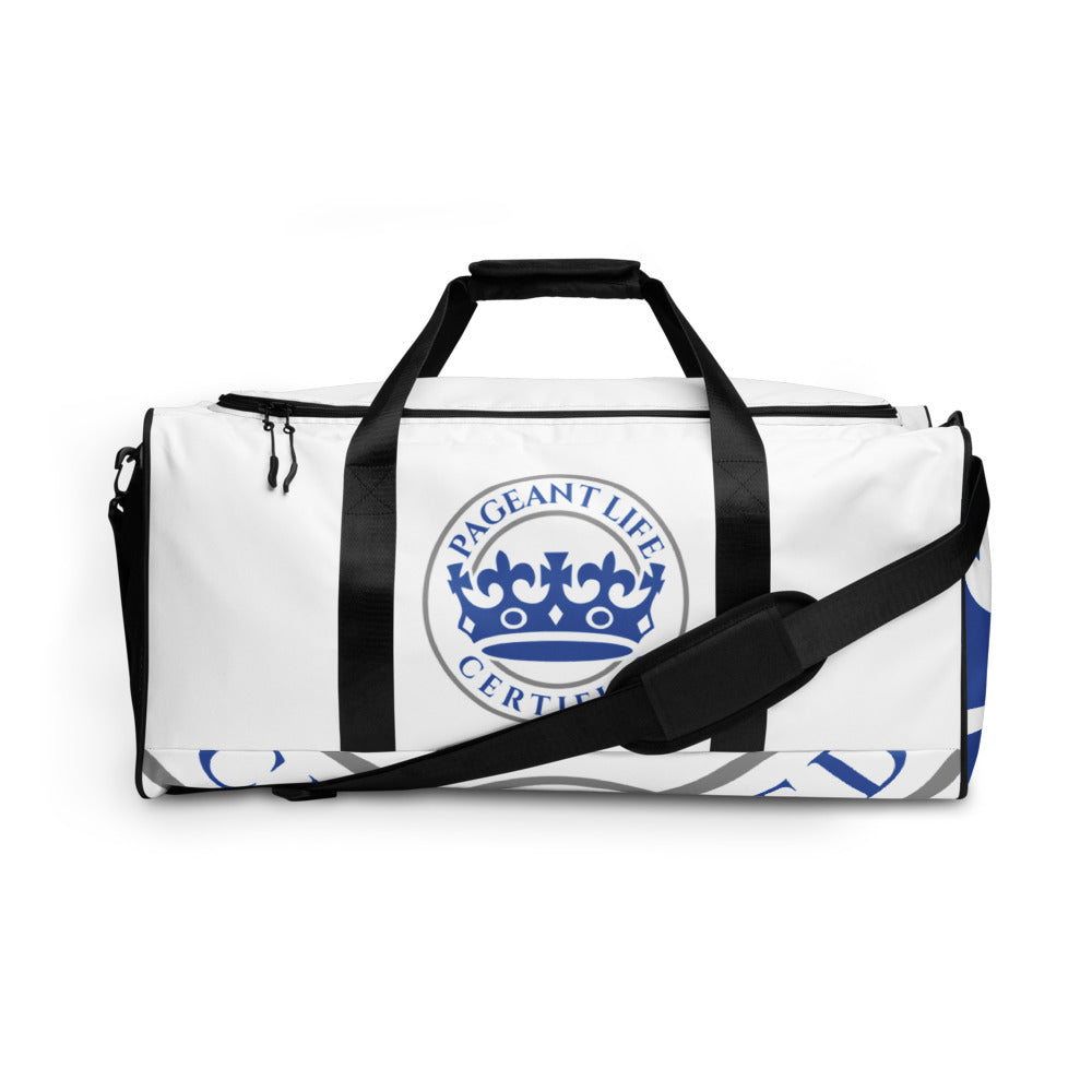Blue and White Pageant Life Certified Duffle bag