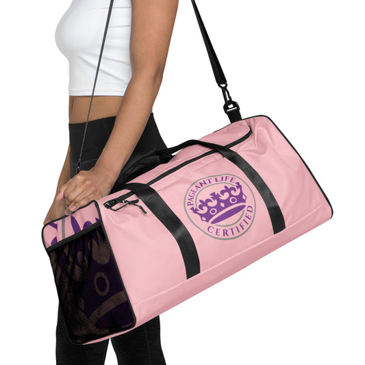 Pink and Purple Pageant Life Certified Duffle bag