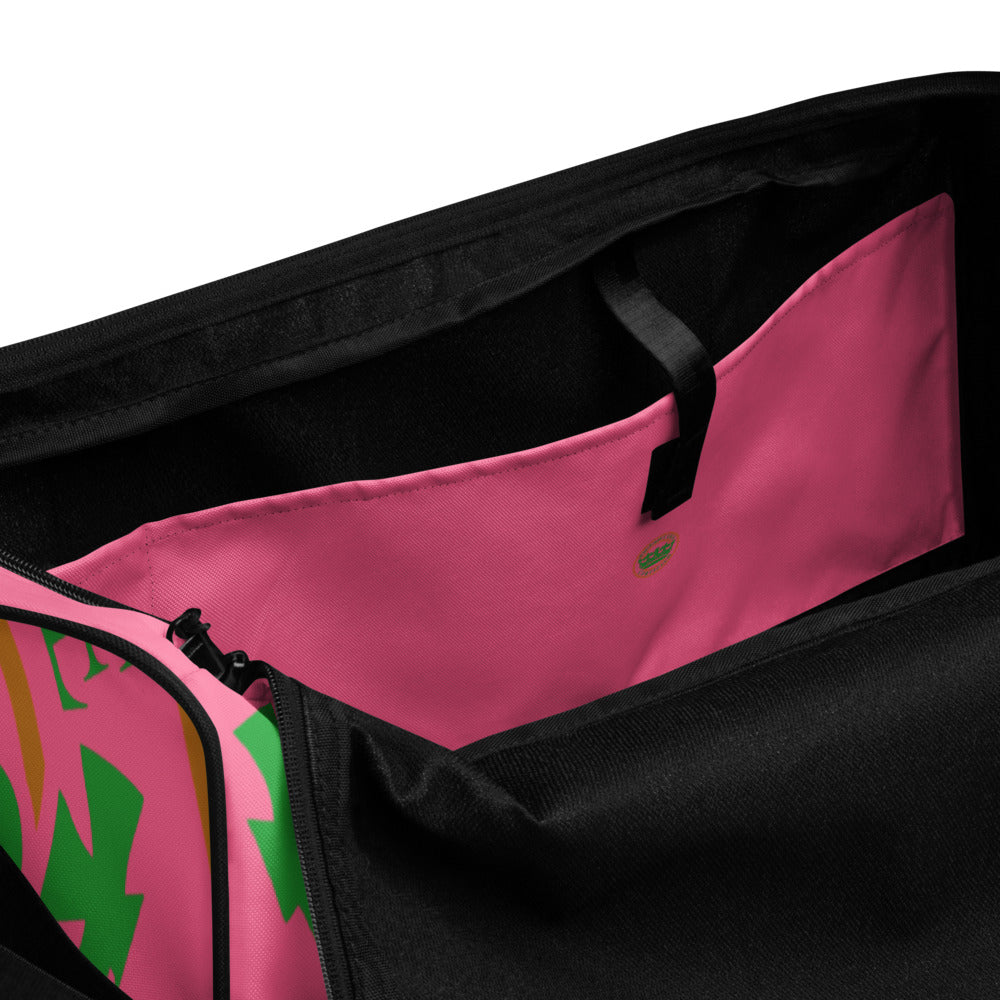 Pink and Green Pageant Life Certified Duffle bag