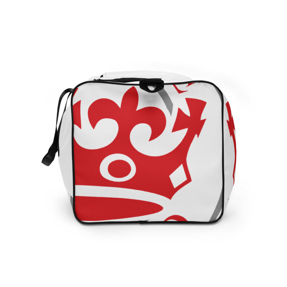 Red and White Pageant Life Certified Duffle bag