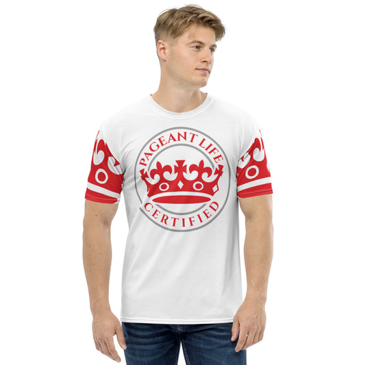 Red and White Pageant Life Certified Men's t-shirt