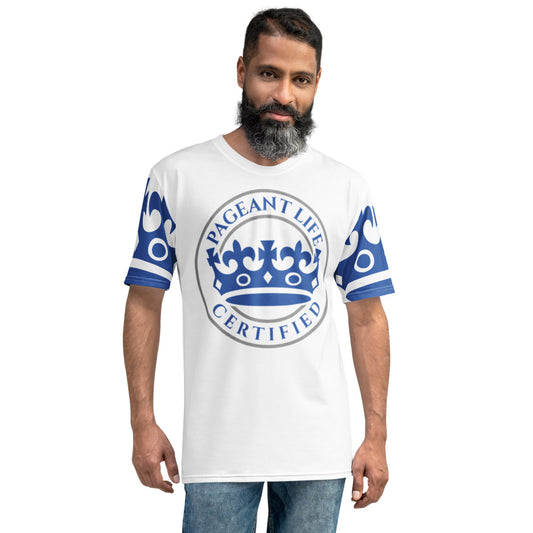 Blue and White Pageant Life Certified Men's t-shirt