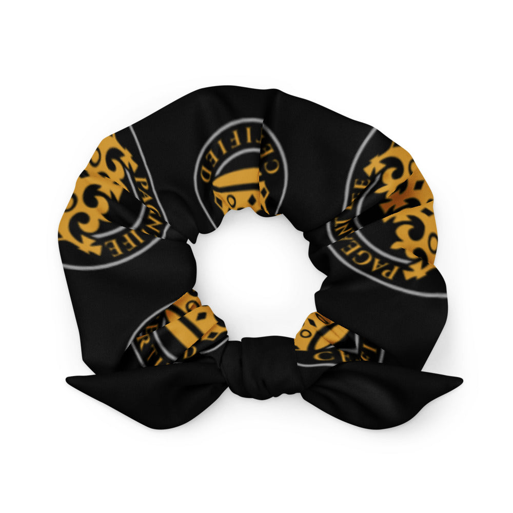 Black and Gold Pageant Life Certified Scrunchie