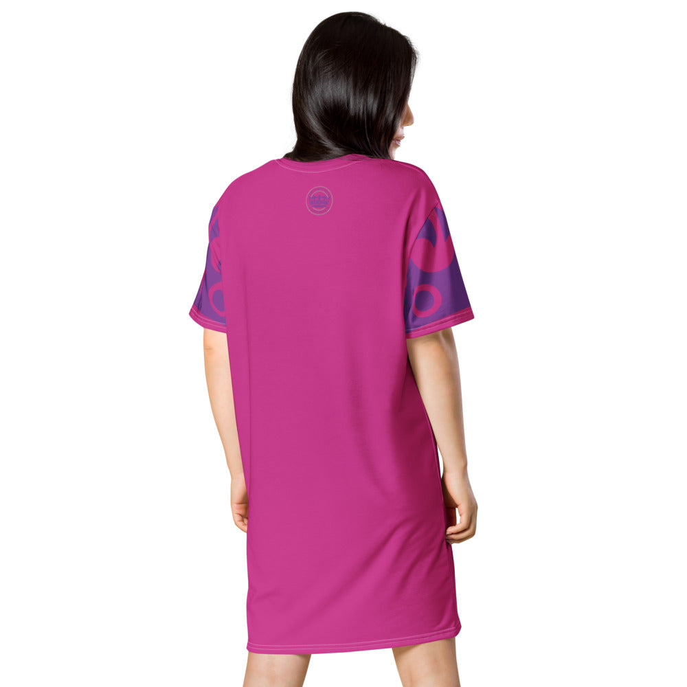 Purple and Deep Pink Pageant Life Certified T-shirt dress