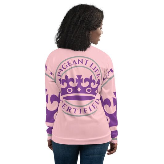 Pink and Purple Pageant Life Certified Unisex Bomber Jacket