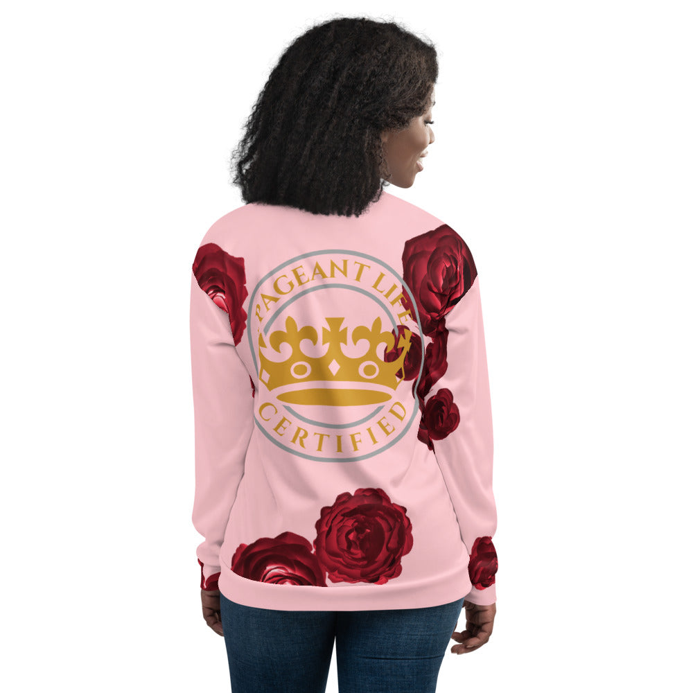 Limited Edition Rose and Gold/Pink Unisex Bomber Jacket