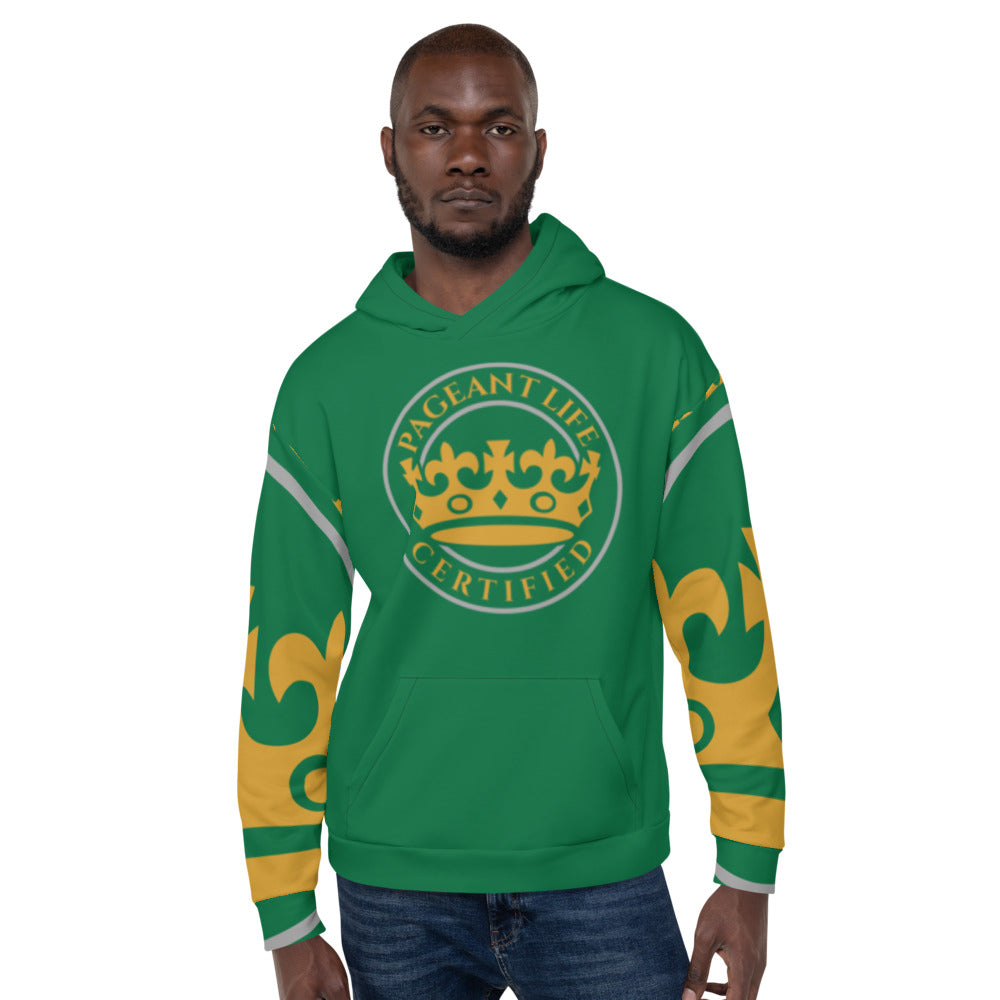 Green and Gold Pageant Life Certified Unisex Hoodie