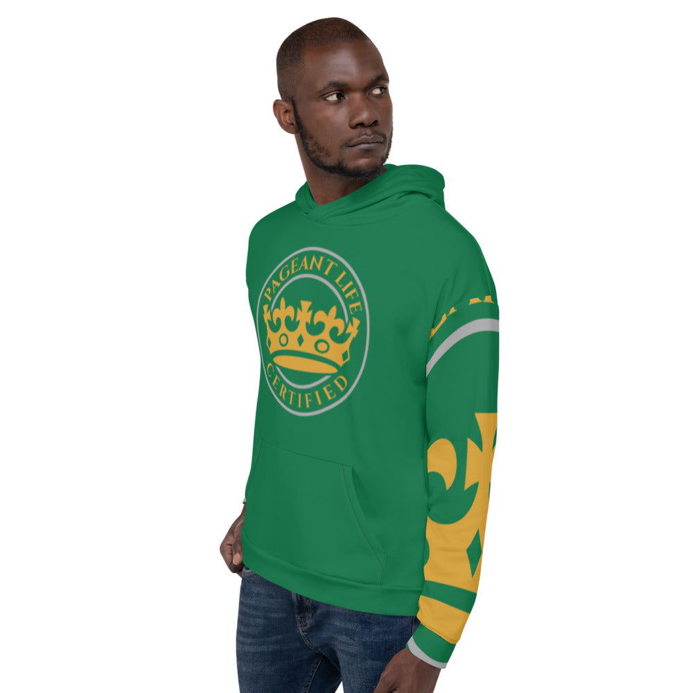Green and Gold Pageant Life Certified Unisex Hoodie