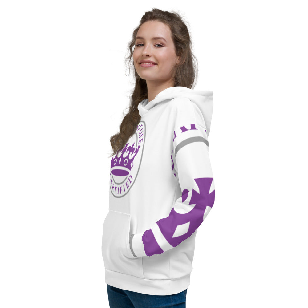 Purple and White Pageant Life Certified Unisex Hoodie