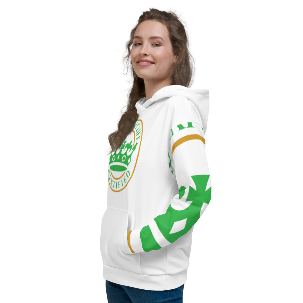 Green and White Pageant Life Certified Unisex Hoodie