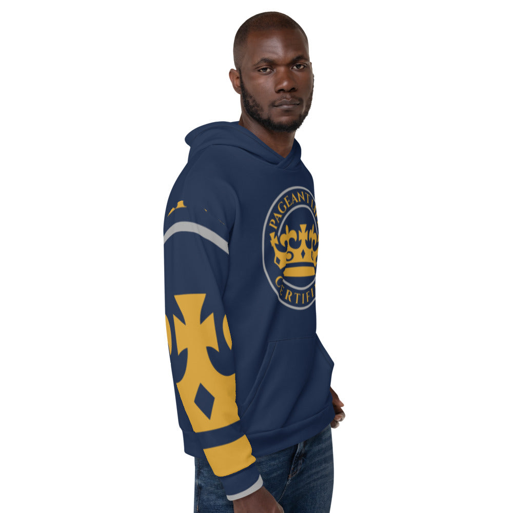 Navy and Gold Pageant Life Certified Unisex Hoodie