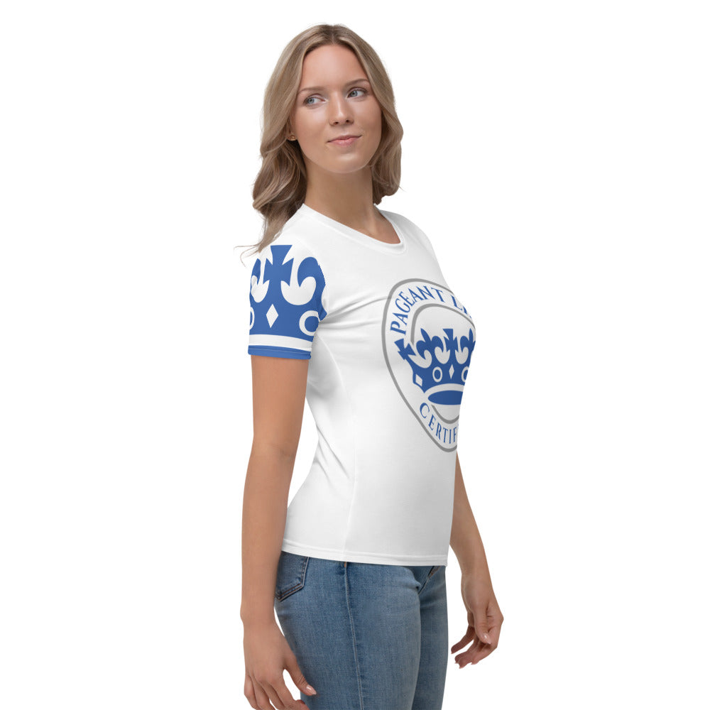 Blue and White Pageant Life Certified Women's T-shirt