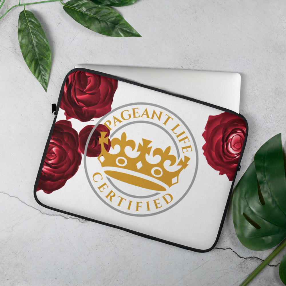Limited Edition Rose and Gold /White Pageant Life Certified Laptop Sleeve