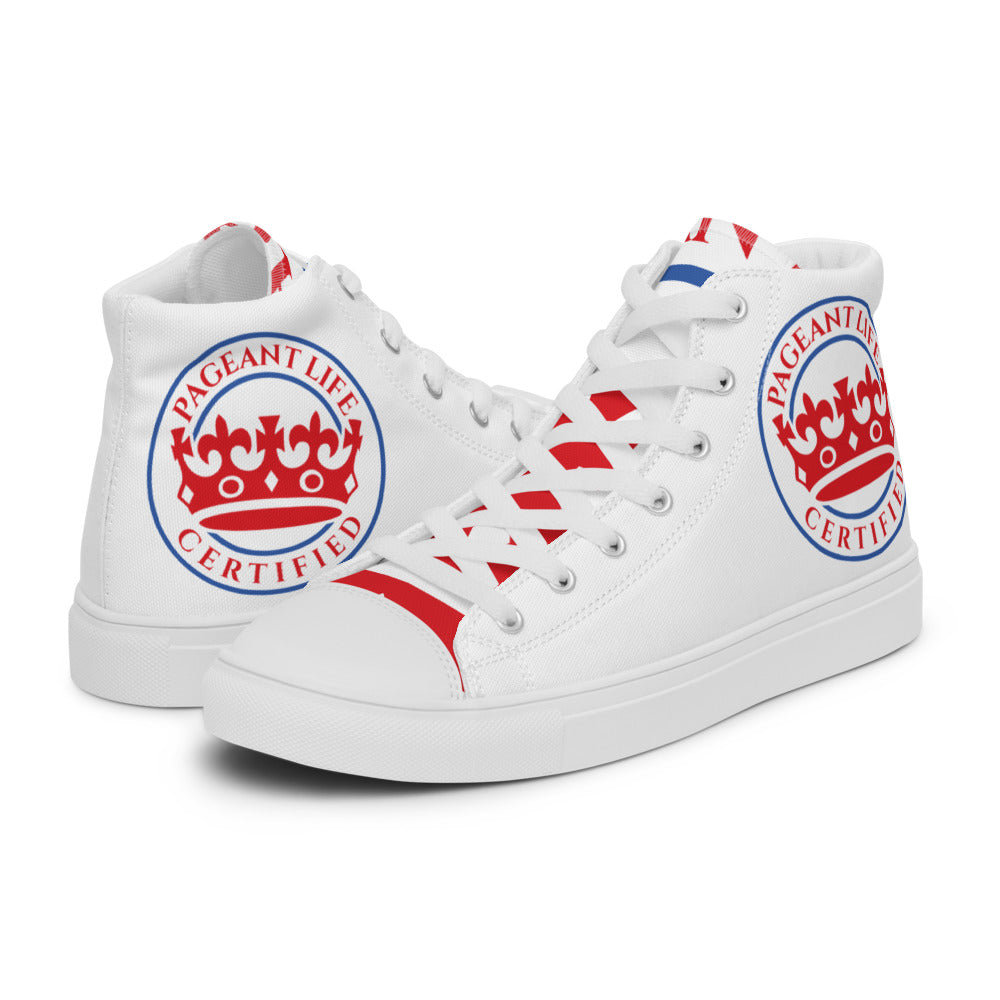 All American Pageant Life Certified Women’s high top canvas shoes
