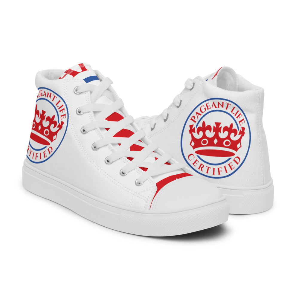 All American Pageant Life Certified Women’s high top canvas shoes