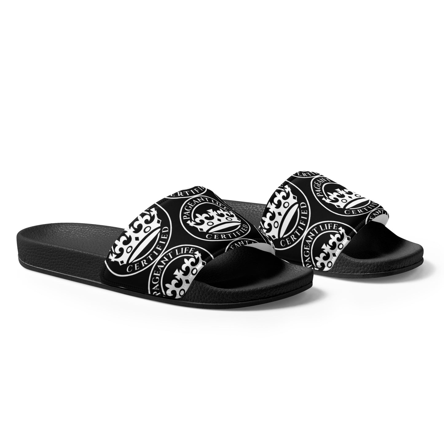 Black and White Pageant Life Certified Women's slides